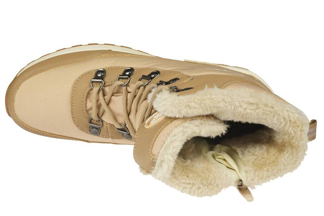 Women's snow boots American Club DSN-51 beige size 37-41