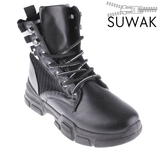 Women's transitional shoes Boshimao DBK911BL black size 36-41