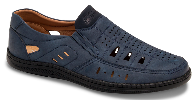 Półbuty męskie Skotnicki MP-4-7045NA granatowe rozm.40-45