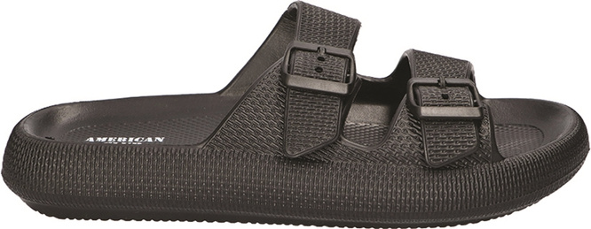 American Club MNH-157 men's pool flip-flops black and navy blue size 41-45