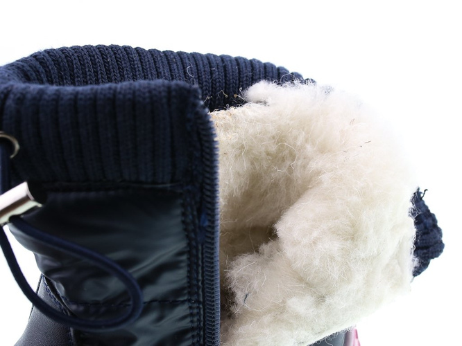 Children's snow boots Clibee AH706-1BU navy blue size 22-27