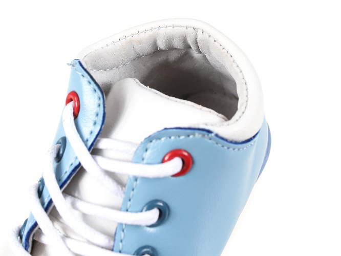 Children's transitional shoes Apawwa AD-667LBU blue and white size 19-24