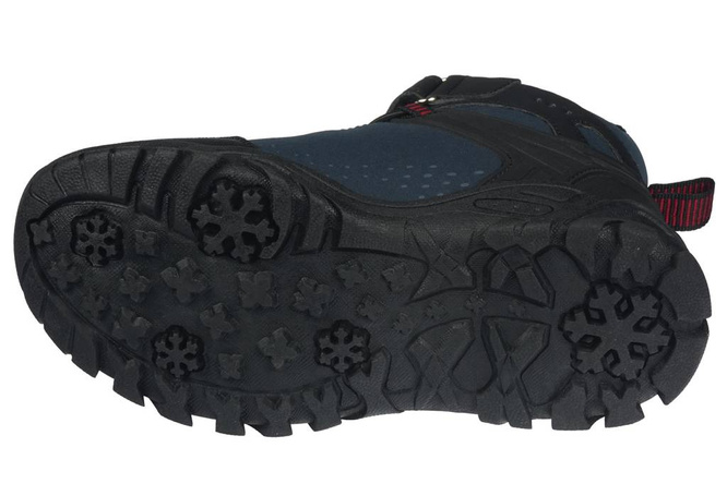 American Club CWT-65 children's winter shoes, black and navy blue, size 32-36