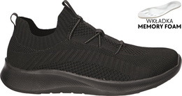 Buty sportowe męskie American Club MWT-199 czarne i szare rozm.41-46