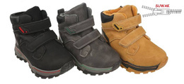 Buty zimowe dziecięce LinShi BA2259-22 czarne, popielate i camelowe rozm.25-30
