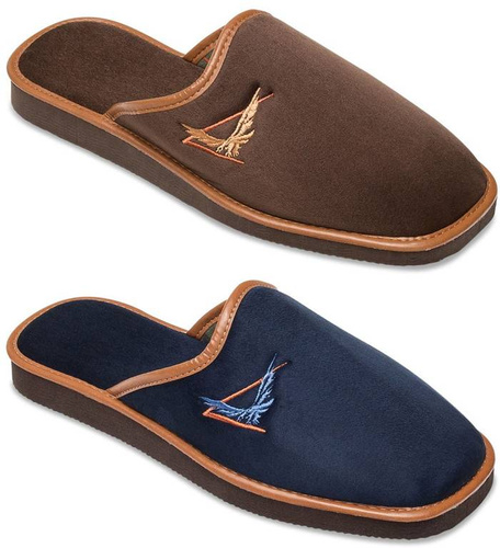 Men's shoes Meteor MV057 PIOTR navy blue and brown sizes 41-46