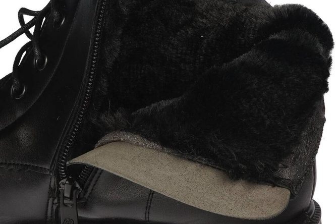 Le Scarpe DA7156-1BL women's winter shoes, black, sizes 36-41