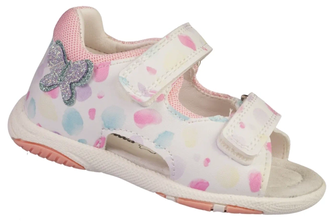Kids' Sandals Apawwa AS3302PWHPI – White (Sizes 19–24)