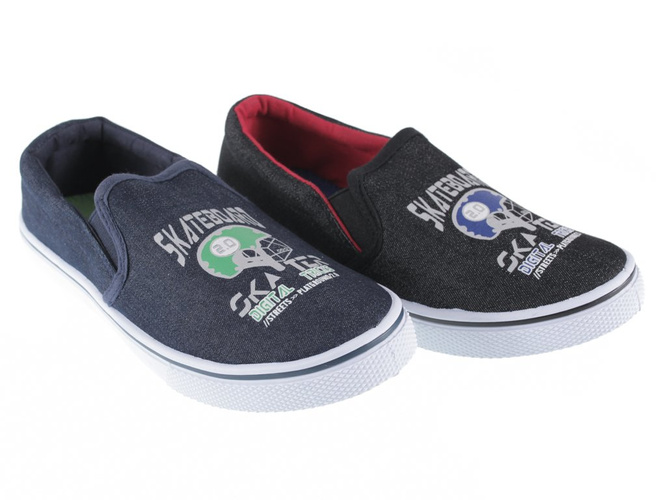 Cotton Club children's sneakers C5SP-619-LS black and navy blue, size 31-36