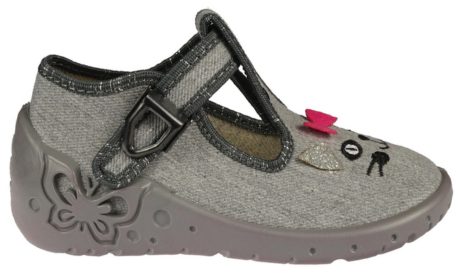 Gray ZetPol DARIA KOT children's sneakers, size 18-27