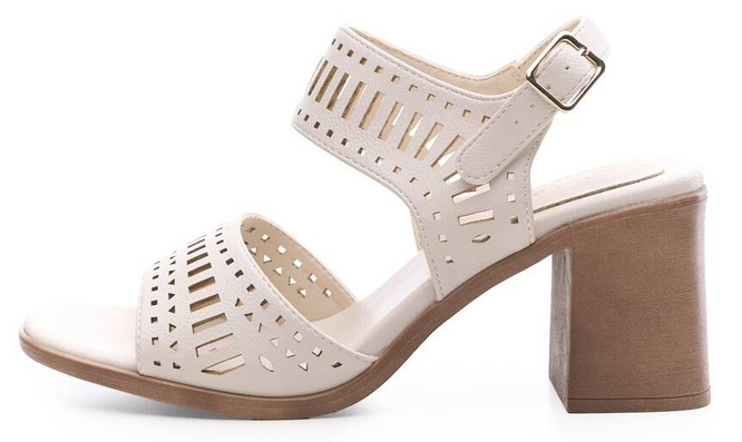 Sergio Leone DSK568EC women's sandals, beige, sizes 36-40