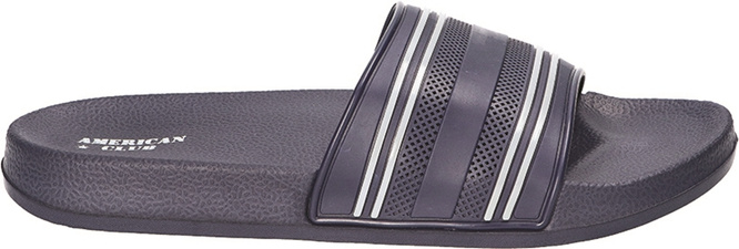 American Club MNH-160 men's pool flip-flops black and navy blue sizes 41-45