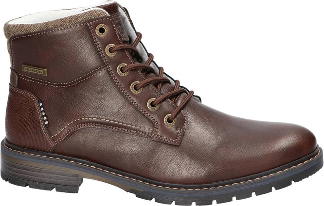 American Club MRH-116 men's winter shoes, brown and black, sizes 41-46