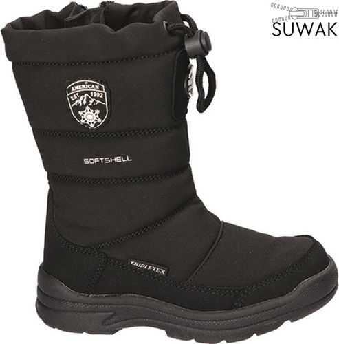 Buty zimowe damskie American Club DSN-57 czarne rozm.37-41