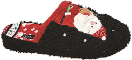 American Club DSL-13 women's textile slippers, black and navy blue, sizes 37-41