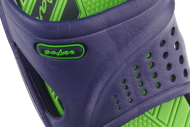 Men's pool slippers Gofar MN0675 black, gray and navy blue, size 41-46