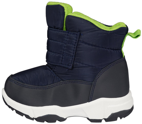 Children's winter shoes Clibee AA200BUGR navy blue and green size 22-27