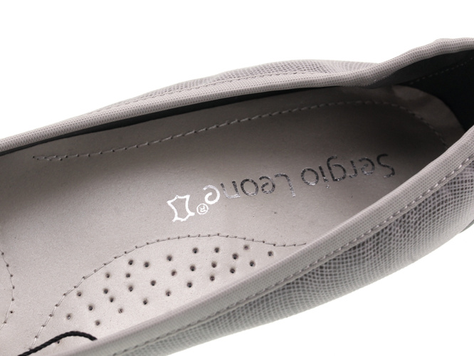 Czółenka damskie Sergio Leone DPB233-03TSZTE szare rozm.36-41