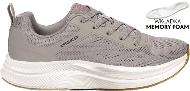 American Club DAA-46 women's sports shoes ash and black size 37-41