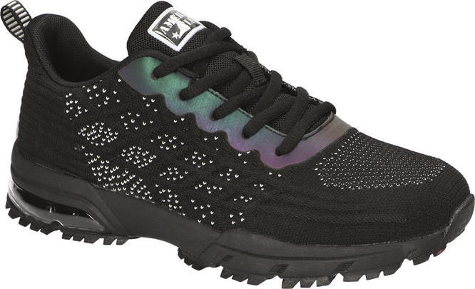 Buty sportowe damskie American Club DRH-82 czarno biały i czarno czerwony rozm.37-41