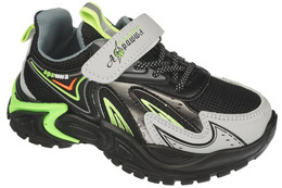 Apawwa CZC59GY black and gray children's sports shoes, size 32-37