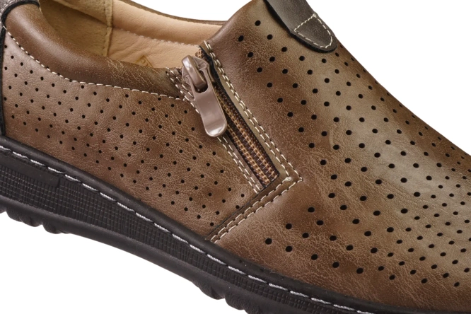Women's Slip-On Shoes Meideli D28-5KH – Grey, Sizes 36–42