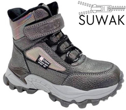 Children's winter shoes Clibee BH-275GUBL gray-black size 26-31
