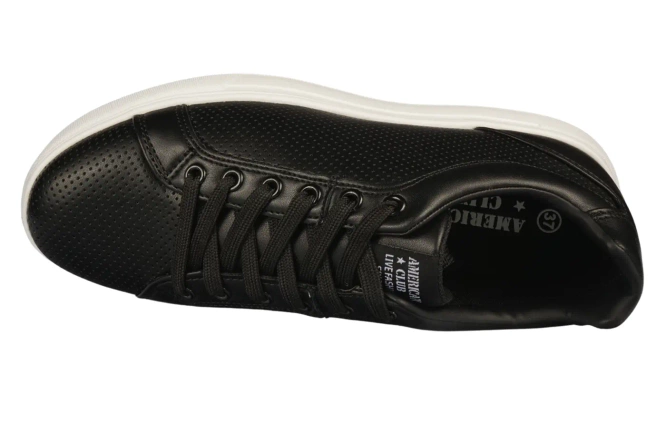 Buty sportowe damskie American Club DRH-66 czarne i białe rozm.37-41