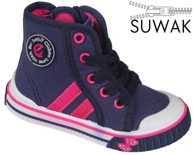 Children's sneakers Clibee AB-72BUPE navy blue size 20-25