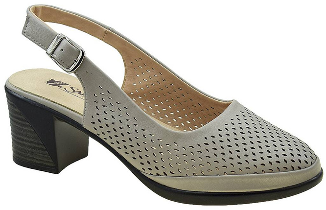 Sandway DF3209-5TA women's sandals, gray, sizes 36-41