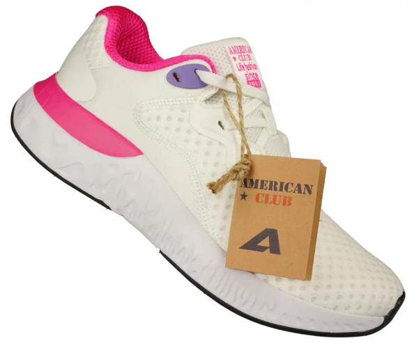Buty sportowe damskie American Club DWT-103 białe i czarne rozm.36-41