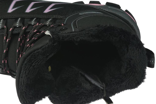 Buty trekkingowe młodzieżowe Superun D8635-23BLPI czarno-różowe rozm.38