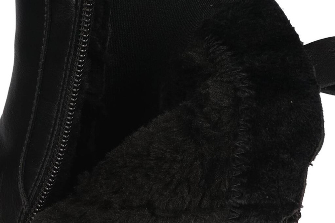 Apawwa BND726BL children's transitional shoes, black, sizes 26-31