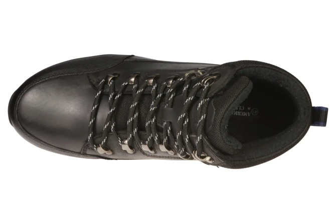 Buty zimowe męskie American Club MCY-129 czarne i brązowe rozm.41-45