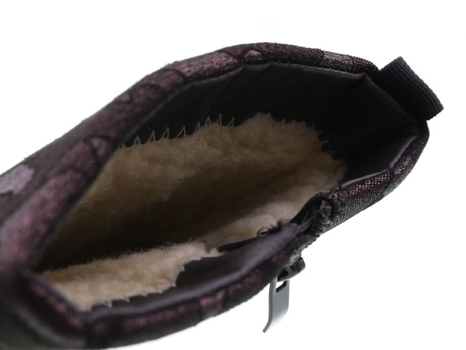 Winter boots for children Clibee CK-953SI silver size 32-37