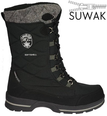 Buty zimowe damskie American Club DSN-09 czarne rozm.37-41