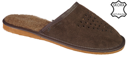 Pako M2506 Men’s Lined Highland Slippers – Brown, Sizes 41–46