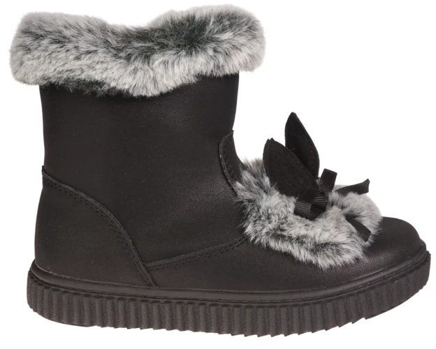 American Club BGC-27 black and pink children's winter shoes, size 27-31