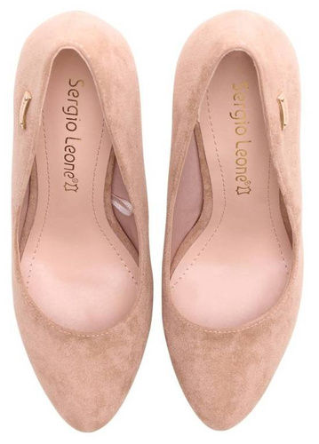 Women's pumps Sergio Leone D1457BEZA beige size 36-40