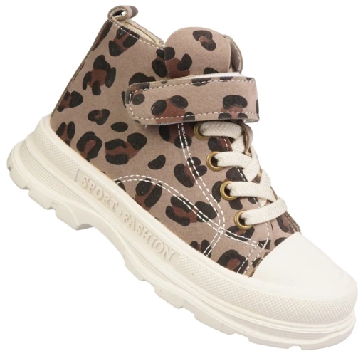 Tenisówki dziewczęce Clibee AP-703KH khaki rozm.21-25