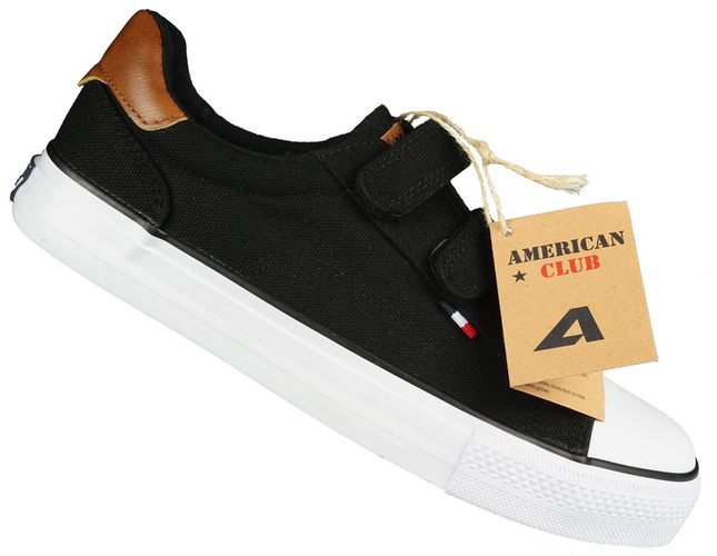 American Club CLH-81 children's sneakers black and navy blue, size 32-36