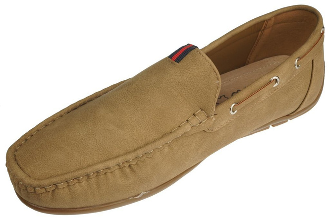 Men's loafers Haidra MRH5759-9KH beige size 40-46