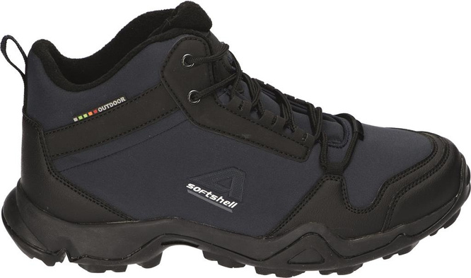 American Club DWT-64 youth trekking shoes, black and navy blue, size 36-41