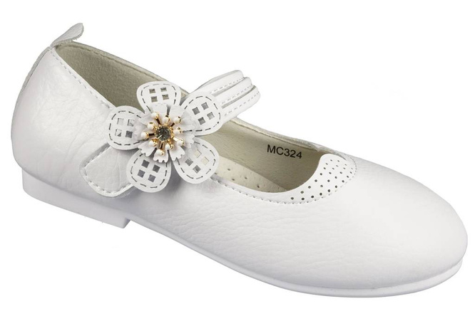 Children's ballerinas Apawwa BMC324WH white size 26-30