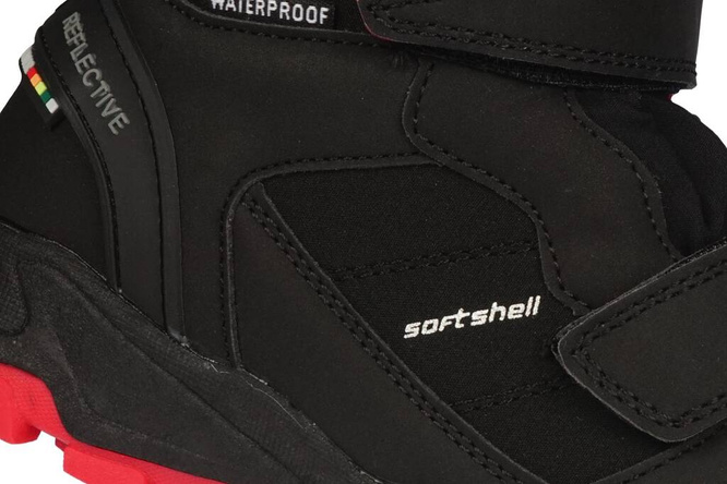 American Club CHL-105 children's winter shoes, black-red and black-blue, sizes 32-36