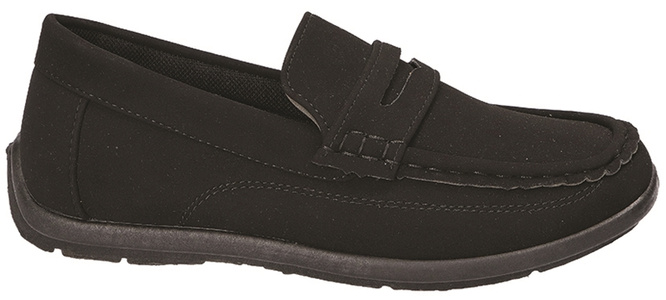 Boys' loafers American Club CKOM-62 black and navy blue size 34-38