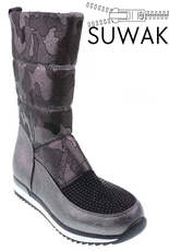 Winter boots for children Clibee CK-953SI silver size 32-37