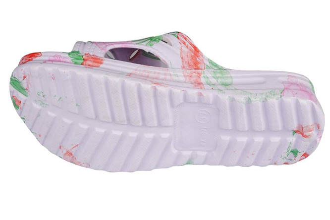 Women's swimming pool flip-flops Sunlanse DH640-1 blue, green, pink and purple, sizes 37-41