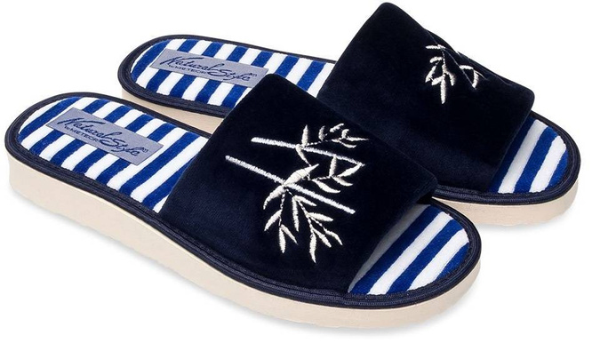 Women's slippers Meteor DV089 PEPITKO black and white size 36-41