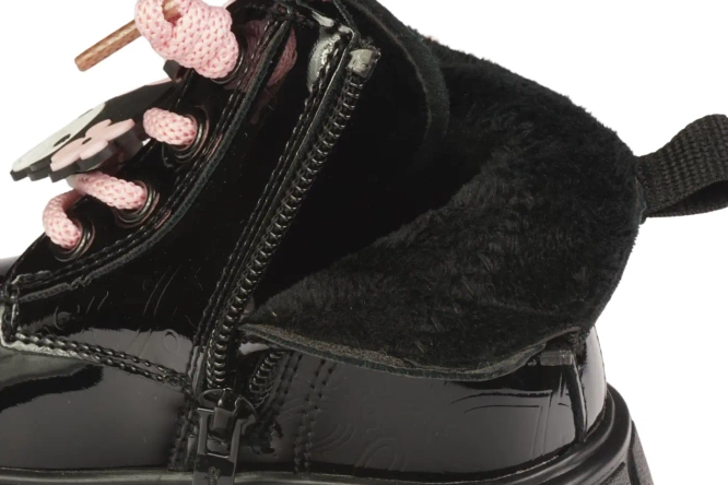 Children’s boots Apawwa BN5051PBL black, sizes 26–31